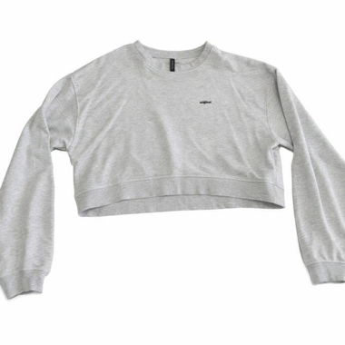 Light Grey Crop Sweatshirt
