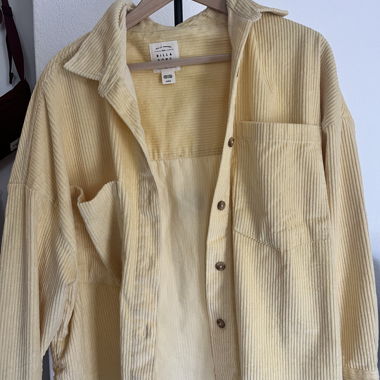 Yellow corduroy jacket