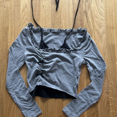 Longsleeve mit angenähtem Top