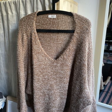 Maglione in maglia marrone