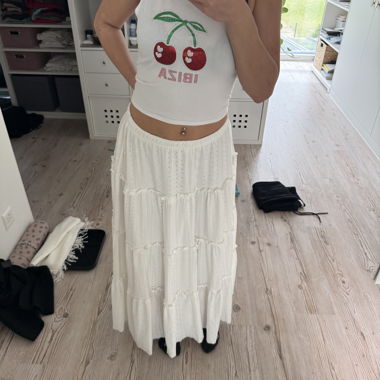 Jupe longue blanche