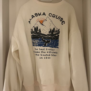 Pull oversize avec imprimé
