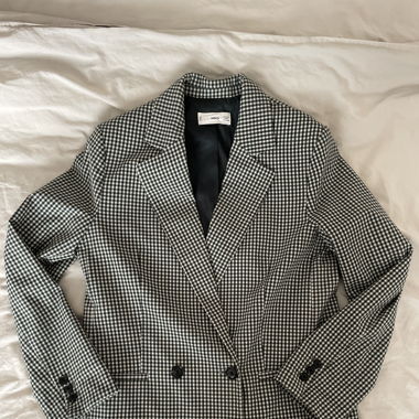 Blazer Mango grün kariert Gr. M