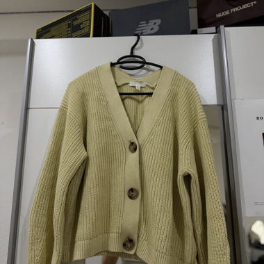 Yellow Knit Cardigan