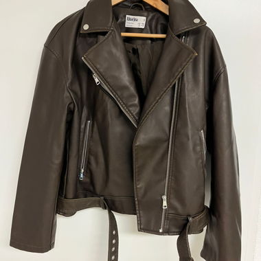 Veste en similicuir marron Primark - Taille S