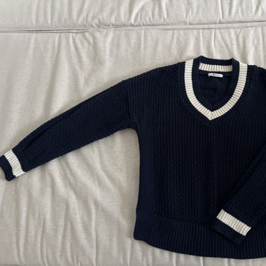 Navy Blue Knit Shirt