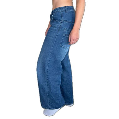 Baggy Wide Leg Jeans Low Waist