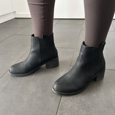 Black ankle boots