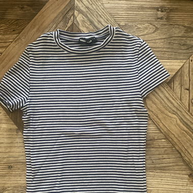 T-Shirt blau weiss gestreift