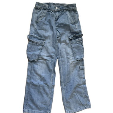 Jeans cargo bleus