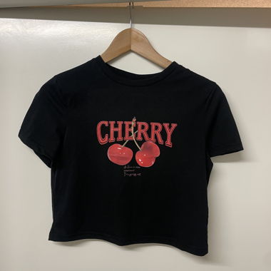 Crop-Top mit Cherry 🍒 Print