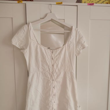 ONLY white dress with front buttons