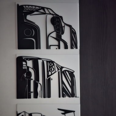 Cadre décoratif automobile 