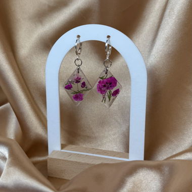 Handmade resin earrings