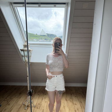 Spitzen Crop Top