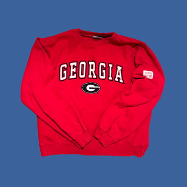 Sweatshirt Georgia vintage rouge