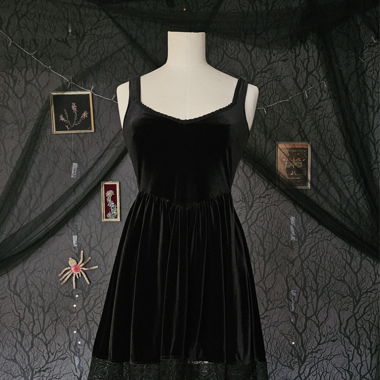 Gothic velvet dress