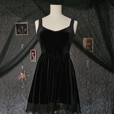 Gothic velvet dress