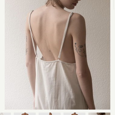Combinaison en lin beige (label suisse)