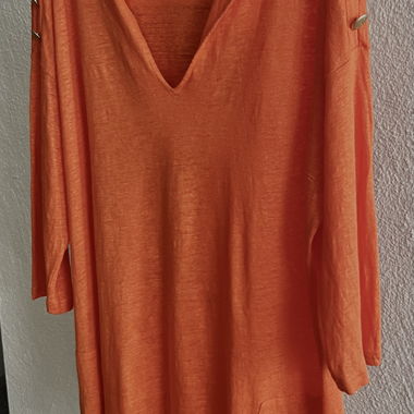 Max&Moi oranges Design oversize Oberteil