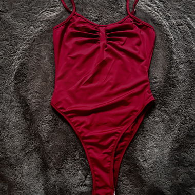 Burgundy-red Bodysuit