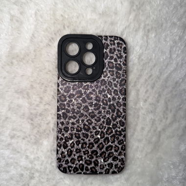 Custodia iPhone 14 Pro con motivo leopardato