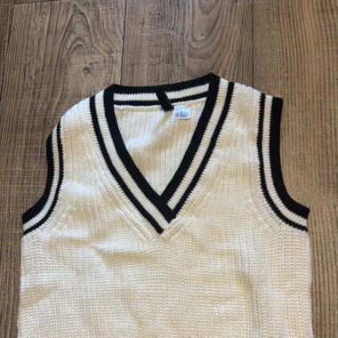 Gilet weiss schwarz