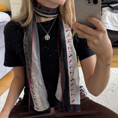 Seiden Skinny Scarf