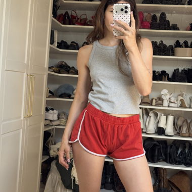 Rote Sportshorts