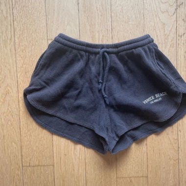blue shorts