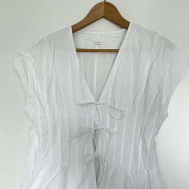 Arket Bluse zum Binden, Gr. 44