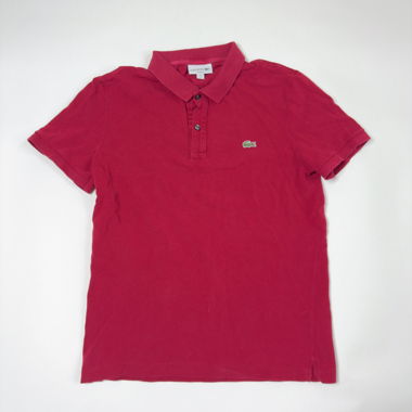 Lacoste pink polo shirt