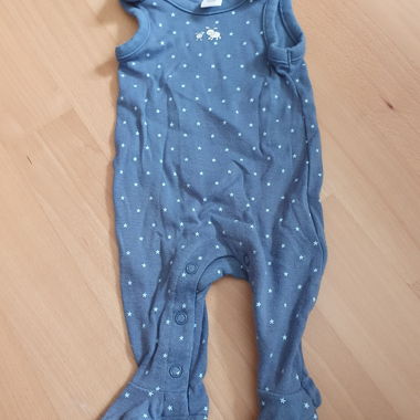 Body-pyjama bébé bleu avec des étoiles