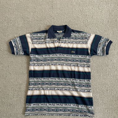 Lacoste vintage striped polo shirt