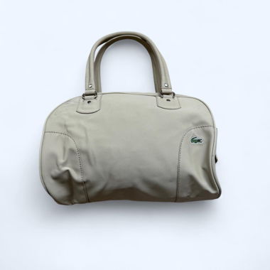 cream lacoste bag