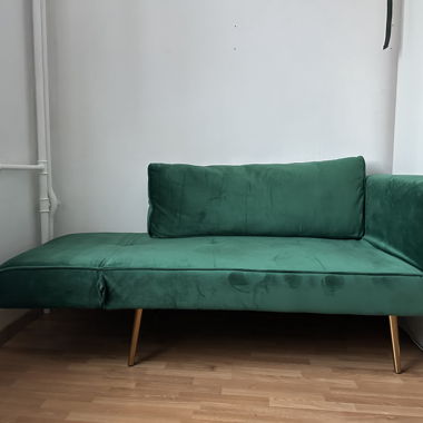 Canapé-lit vert