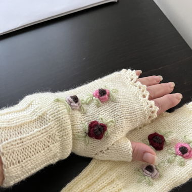 Handarbeit Damen Handschuhe 2
