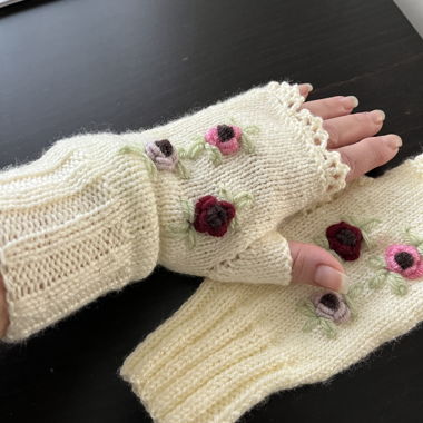 Handarbeit Damen Handschuhe 2