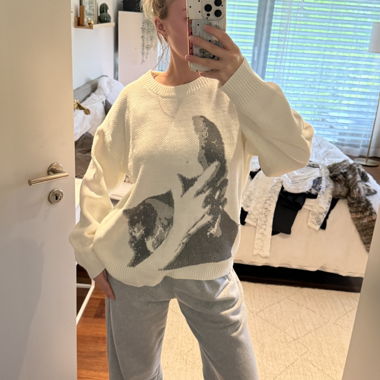 Pull blanc