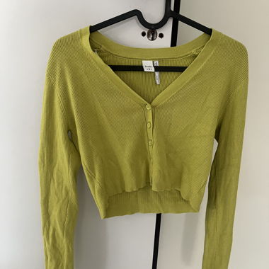Gilet corto verde anice