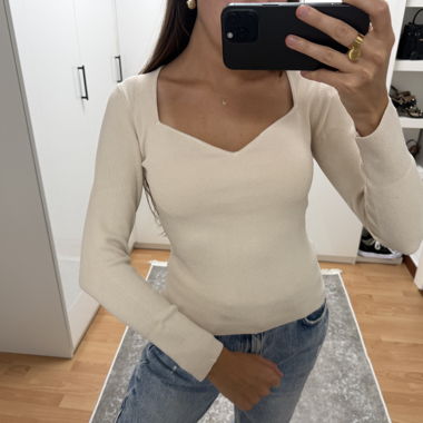 Pull crème - taille S