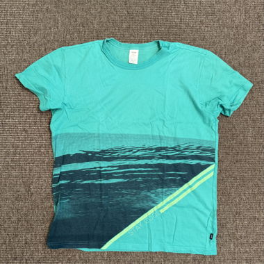 Turquoise T-shirt with print