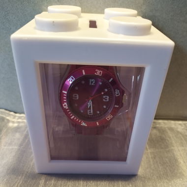 Silikon Uhr Beere in Box als Lego Stein Kässeli _1