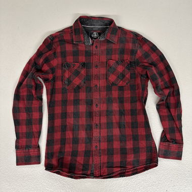 Camicia a quadri Tom Tompson rosso/nero
