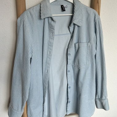H&M Light Blue Cord Shirt