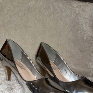 Silver High Heels