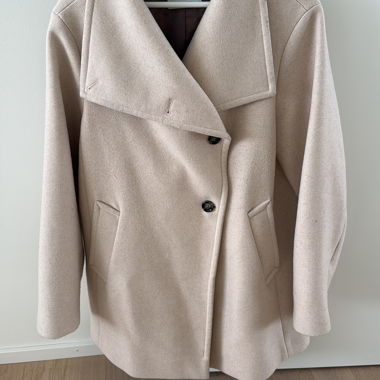 Cappotto di lana beige MNG