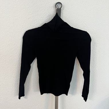 Pull à col roulé noir