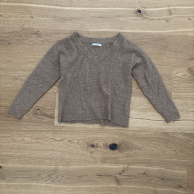 Brauner Strickpullover