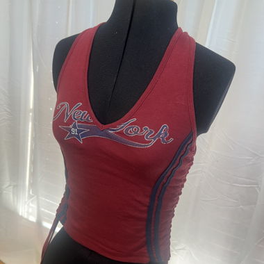 Rotes Y2K Tanktop